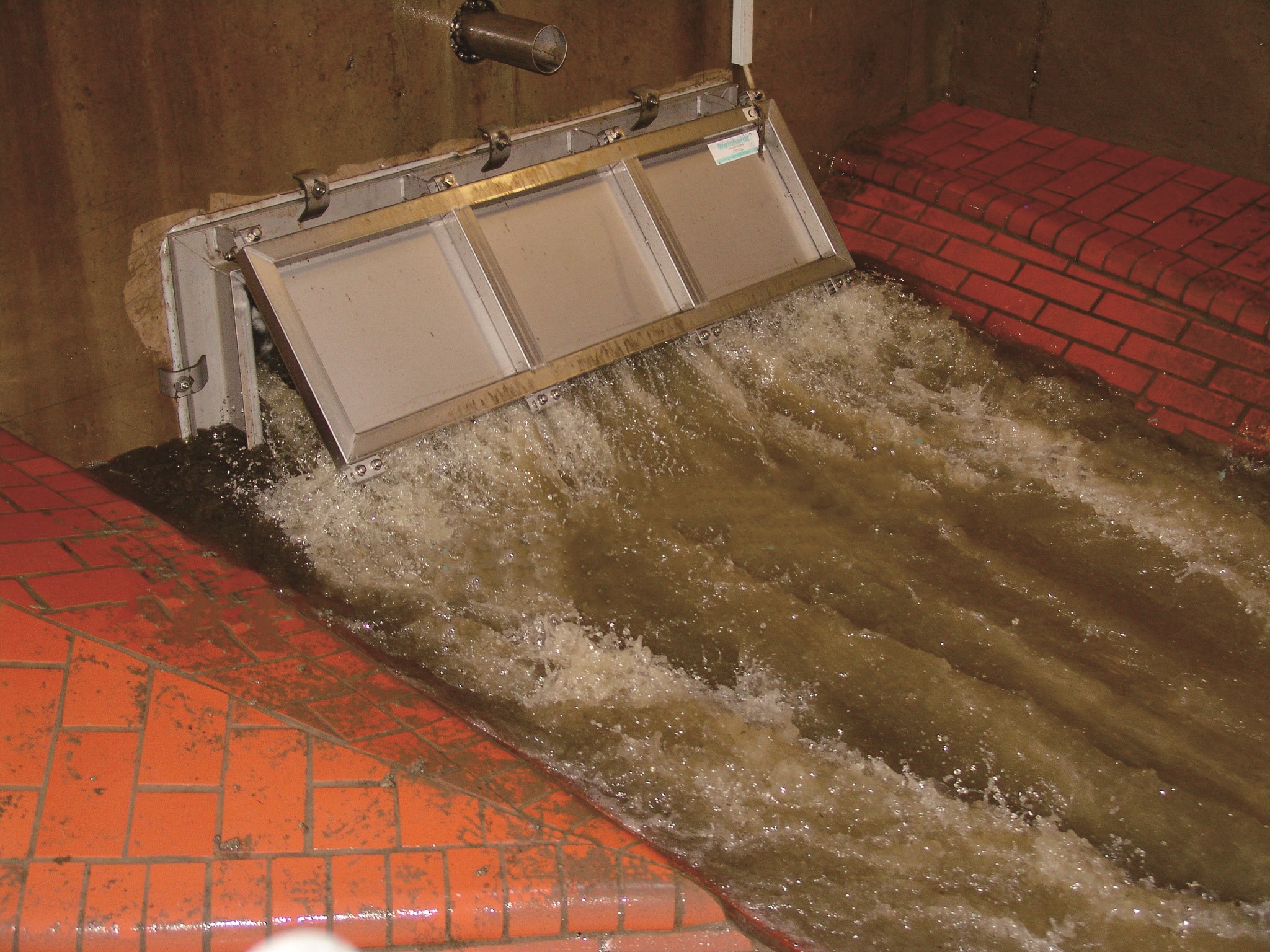 大型拦蓄冲洗门